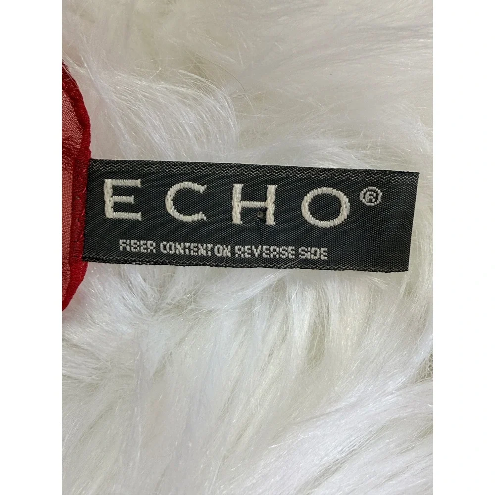Echo Red 100% Silk Square Scarf Whimsical Shoe Print Loafer Pattern Chiffon